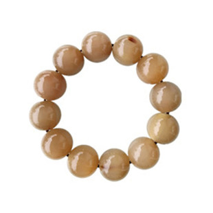 天然藏区白牦牛角珠子手串文玩手链珍品收藏男女盘玩平安佛珠20mm