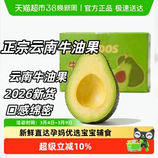 云南牛油果新鲜水果大果即食当季哈斯孕妇熟透一级鳄梨宝宝辅食