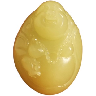 新疆和田玉若羌黄口料黄玉吊坠手把件玉石坠子貔貅观音佛公直播间