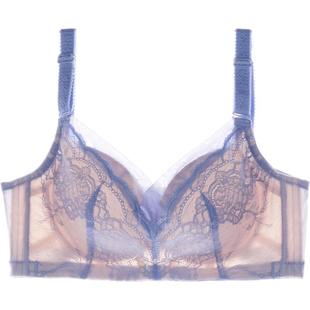 夏娃之秀内衣女无钢圈聚拢小胸罩收副乳上托蕾丝性感文胸厚薄款
