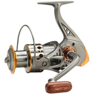 特价全金属线杯海竿轮纺车轮鱼线轮抛竿钓鱼轮远投渔轮大号锚鱼轮