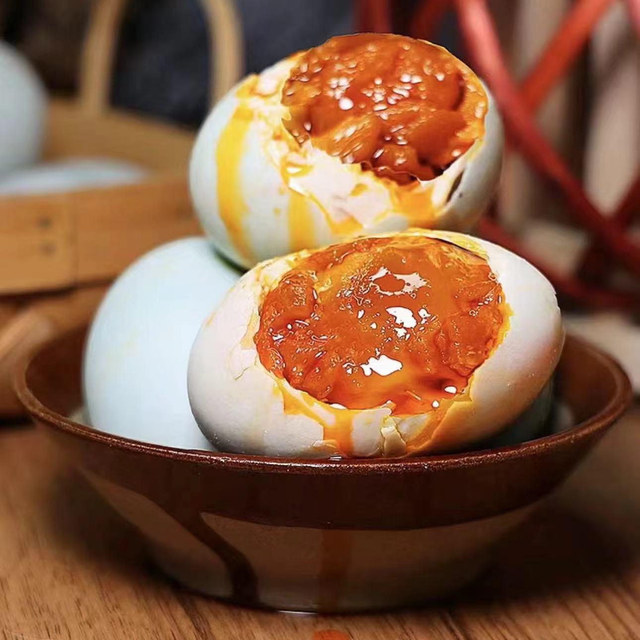 高邮特产泥腌咸鸭蛋批发鸭蛋流油咸蛋熟60g10枚正宗红心流油