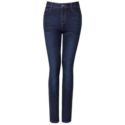 捷纯2024冬季新品直筒牛仔裤女