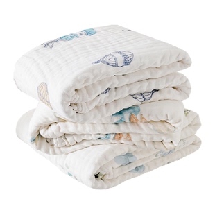 新款 10AA嫚熙婴儿纱布浴巾纯棉宝宝浴巾超软速吸洗澡包被裹巾秋季