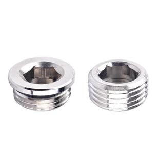 气动电磁阀堵头汇流板底座堵头内六角堵头 1/2/3/4分气动气缸配件