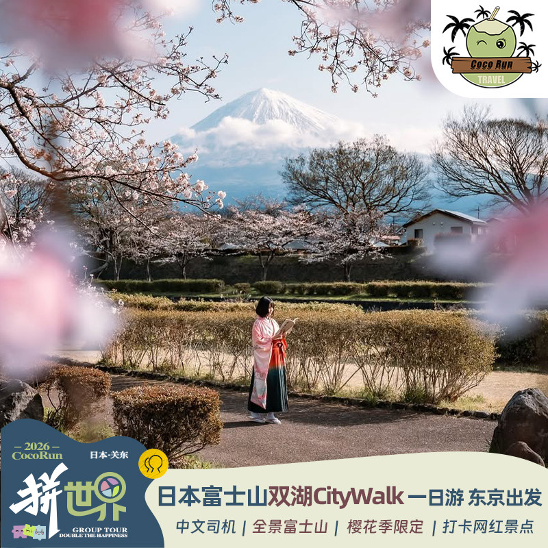 日本富士山一日游5人vip小团Bike环湖绿牌正规旅游阿尔法商务