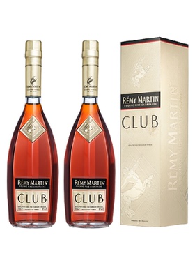 Remy Martin/人头马CLUB1000ml*2 双支装 优质香槟区 干邑白兰地