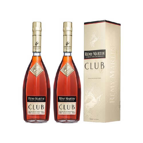 人头马CLUB干邑白兰地1L×2瓶