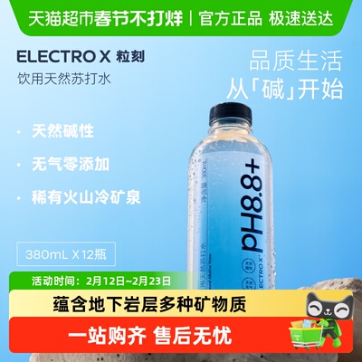 ELECTROX粒刻天然碱性苏打水