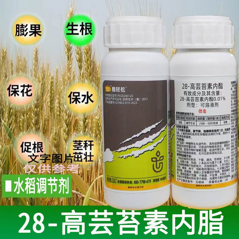 植轻松0.01%28高芸苔素内脂促进生根水稻促进植物生长内酯生长调节剂