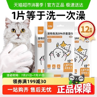 宠物免洗手套猫咪狗狗湿巾专用免洗澡干洗神器清洁用品除臭湿纸巾