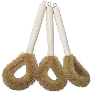 5个装不沾油锅刷猪鬓毛不伤锅长柄软毛洗锅刷洗碗刷锅神器不沾手