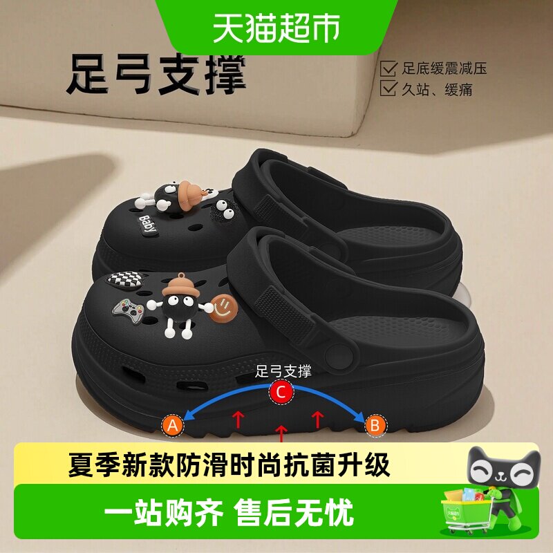 dmpd女士厚底防滑柔软洞洞鞋图片
