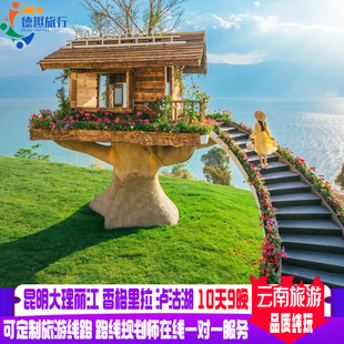 纯玩云南旅游 昆明大理丽江香泸10天9晚金牌导游臻选酒店石林旅拍