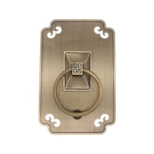 仿古纯铜大门拉手中式别墅四合院门环把手复古木门双开门古铜拉环