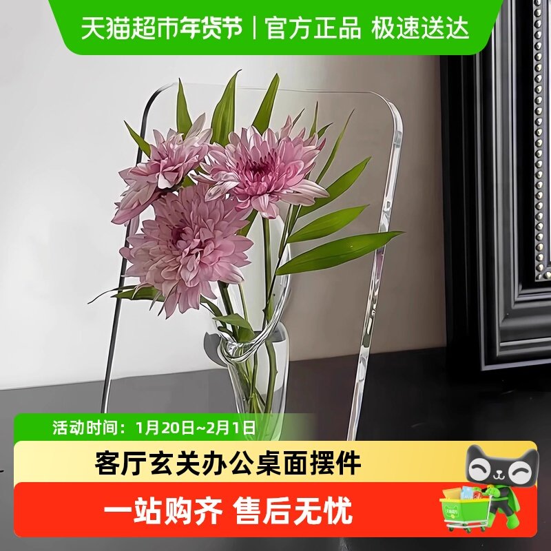 相框花瓶透明水培插花水养绿植轻奢高级感客厅玄关办公桌面摆件,鲜花速递/花卉仿真/绿植园艺,花瓶,淘宝优惠券,粉丝福利购,淘宝优惠卷