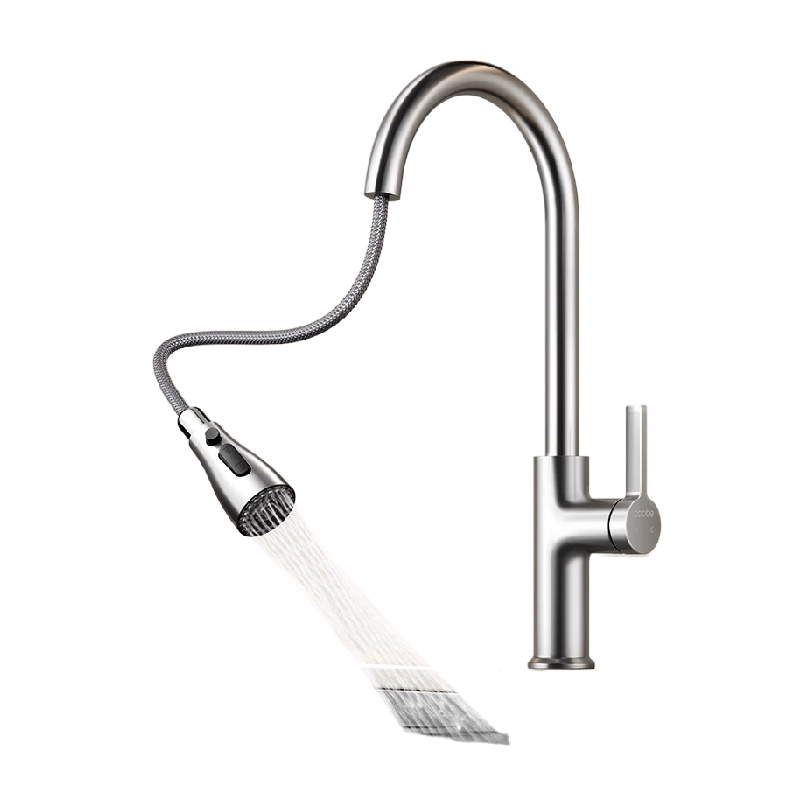 卡贝抽拉式冷热水二合一水龙头