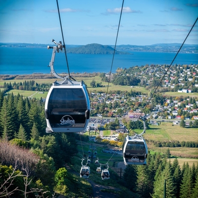 新澳国旅 罗托鲁瓦天空缆车往返缆车票+午餐/晚餐/滑板车Skyline