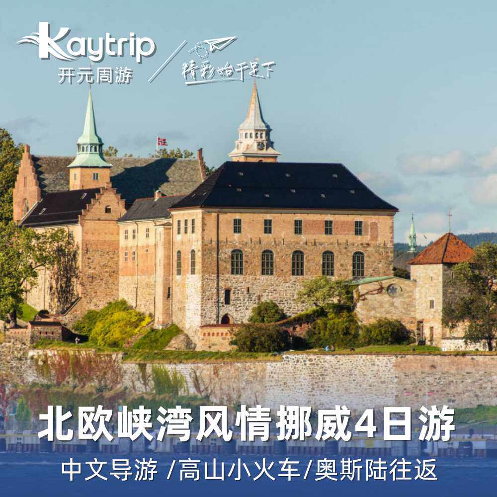 挪威4天3晚跟团游 峡湾游船高山小火车卑尔根鱼市 奥斯陆往返