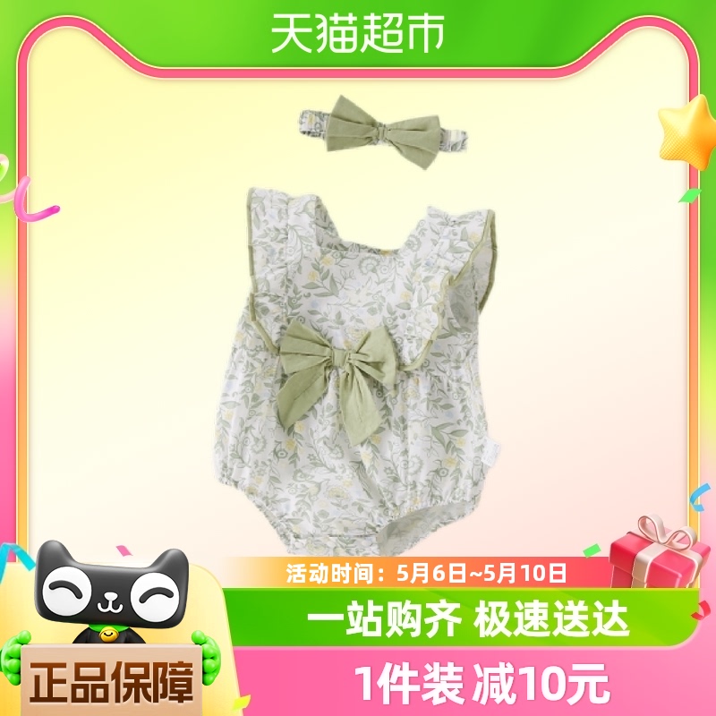 jellybaby女童爬服夏季连体衣