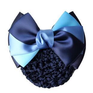 职业头花饰品韩国空姐银行高档盘发工作蝴蝶结顶夹带网兜发网发夹