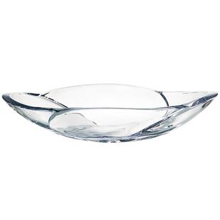 捷克进口BOHEMIA水晶玻璃 水果盘客厅家用轻奢网红款果斗果篮果盘