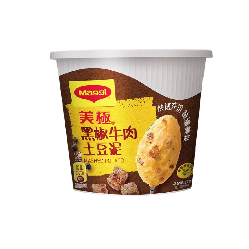 美极黑椒牛肉土豆泥冲泡即食图片
