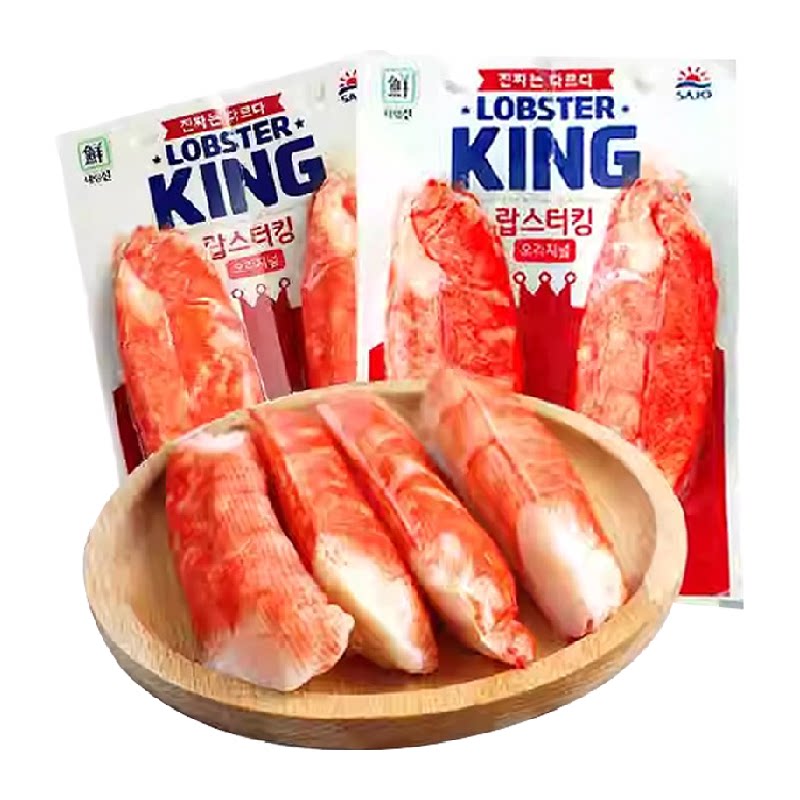 【冷藏】韩国思潮大林蟹棒鳕龙虾蟹肉棒手撕蟹柳即食虾蟹棒蟹足棒