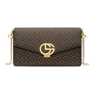 金利来女包2026新款潮单肩斜挎女士小包包时尚印花链条包手机包女