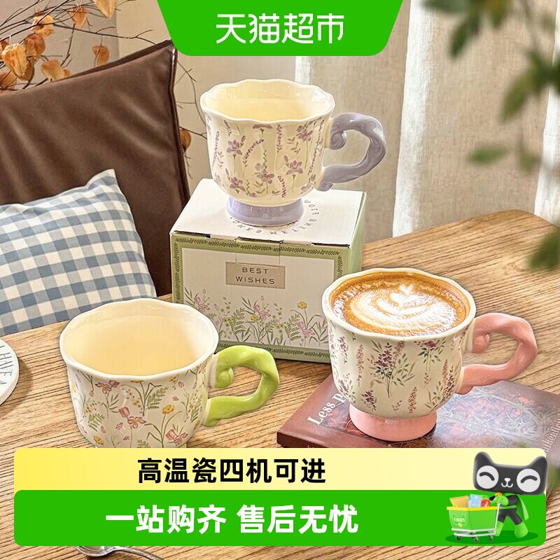 舍里法式小清新马克杯一冲即净图片