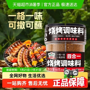 家用便携户外烧烤蘸料撒料 包邮 吉得利烧烤调味料四合一组合装