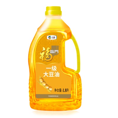 福临门一级大豆油1.8l中粮家用健康小瓶色拉天然食用植物油1.8升