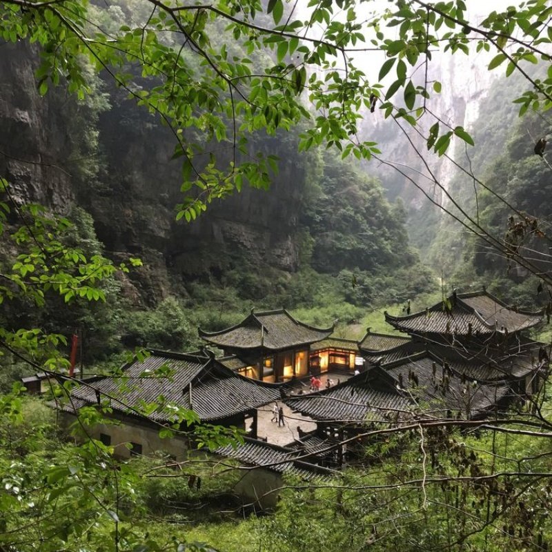 重庆武隆二日游天坑天生三桥地缝印象武隆九黎城乌江画廊2天1晚游