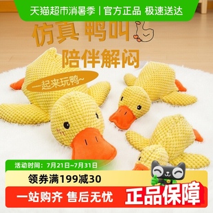 狗狗玩具解闷发声耐咬金毛大型犬小狗宠物消耗体力用品冲锋鸭