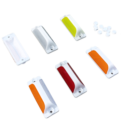 护栏反光标交通隔离围栏道公马路栏杆立柱警示标反射器塑料轮廓标