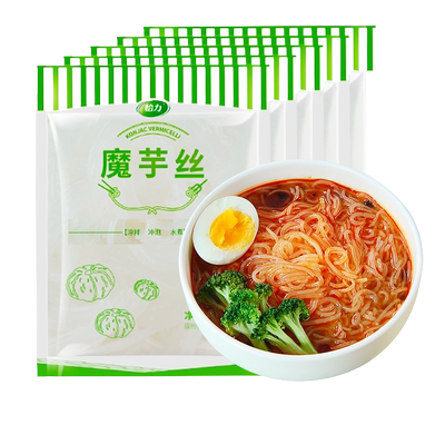 怡力魔芋面0脂肪低卡低热量细魔芋粉丝代餐主食方便速食即食袋装