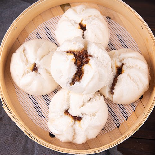 港式蜜汁叉烧包早餐速冻包子广式早茶快餐美味商用冷冻半成品批发