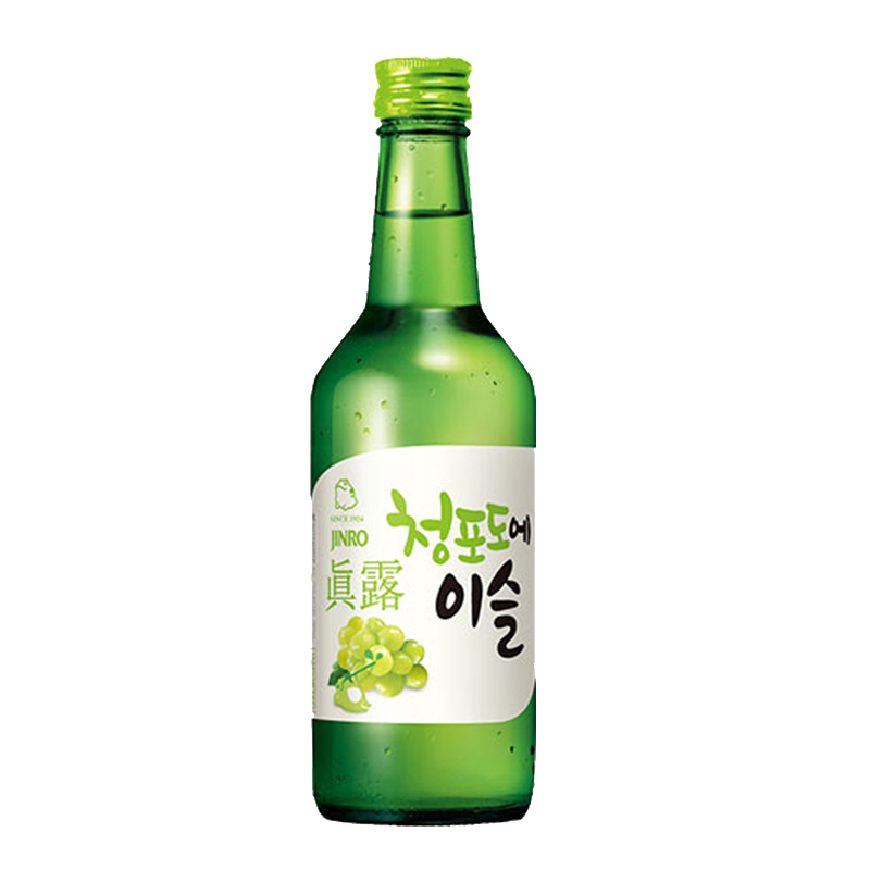 Jinro Green Grape Flavor Shochu 13% Fruity Sake 360ml*1 bottle of Liqueur Pre-mixed Cocktail imported from South Korea