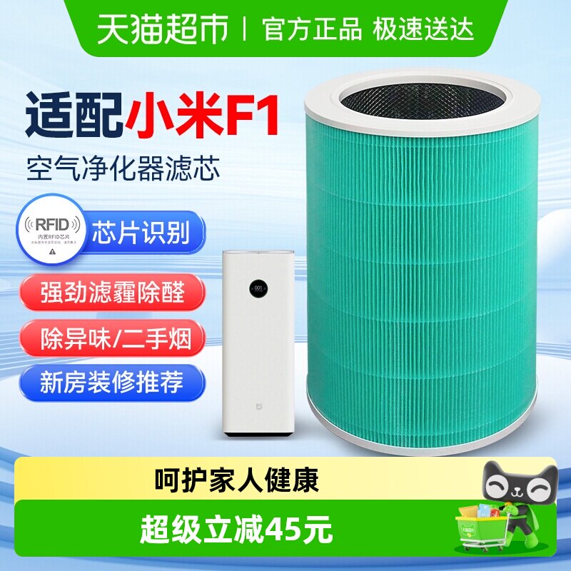 适配小米米家空气净化器F1过滤芯AC-MD1-SC滤网除霾除醛过滤PM2.5