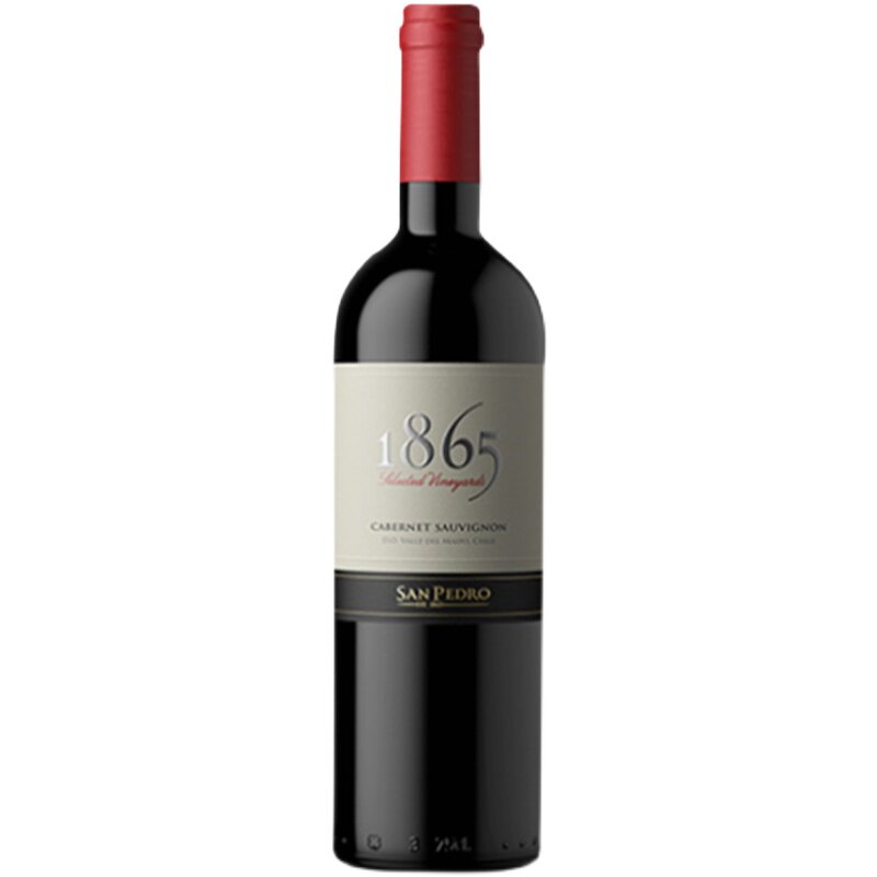 智利1865红酒名庄干红葡萄酒750ml赤霞珠佳美娜礼盒原瓶原装进口