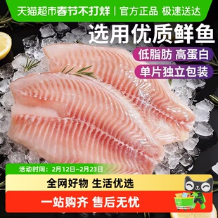 云储生活鲷鱼片新鲜冷冻去骨去刺原味生鲜广东罗非鱼片鱼柳低脂