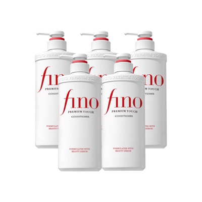 Fino/芬浓日本进口透润美容液修护烫染干枯滋养发丝护发素550ml*5