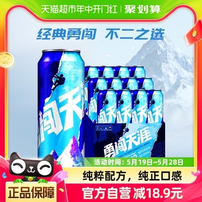 雪花啤酒勇闯天涯8度500ml×12听