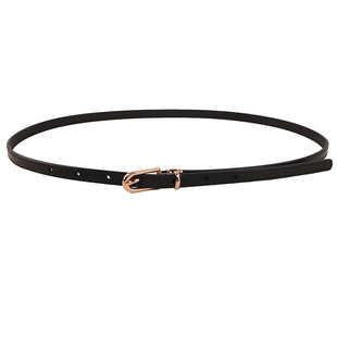 真皮时尚黑色腰带女装饰连衣裙子细装饰收腰大衣韩版小皮带夏季