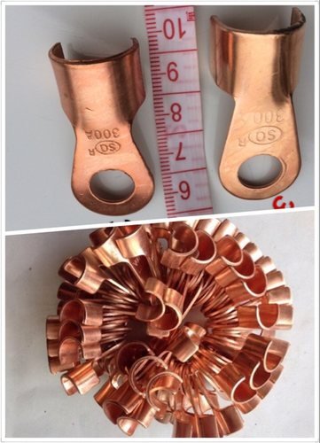 蓄电池电瓶接头线 铜线鼻子 线接头 线尾 纯铜接线卡子