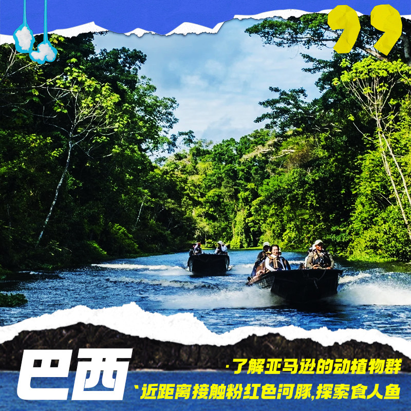 亚马逊河游船/粉海豚