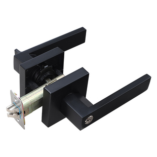 单舌球形门锁家用通用型卫生间室内卧室静音三杆式执手锁带钥匙