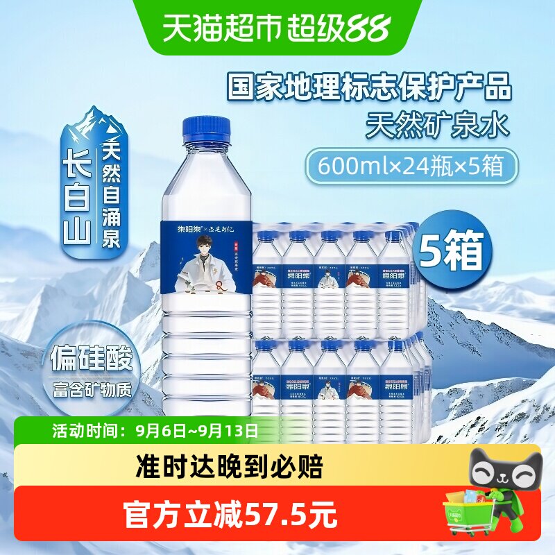 泉阳泉天然矿泉水600ml*24瓶*5箱图片
