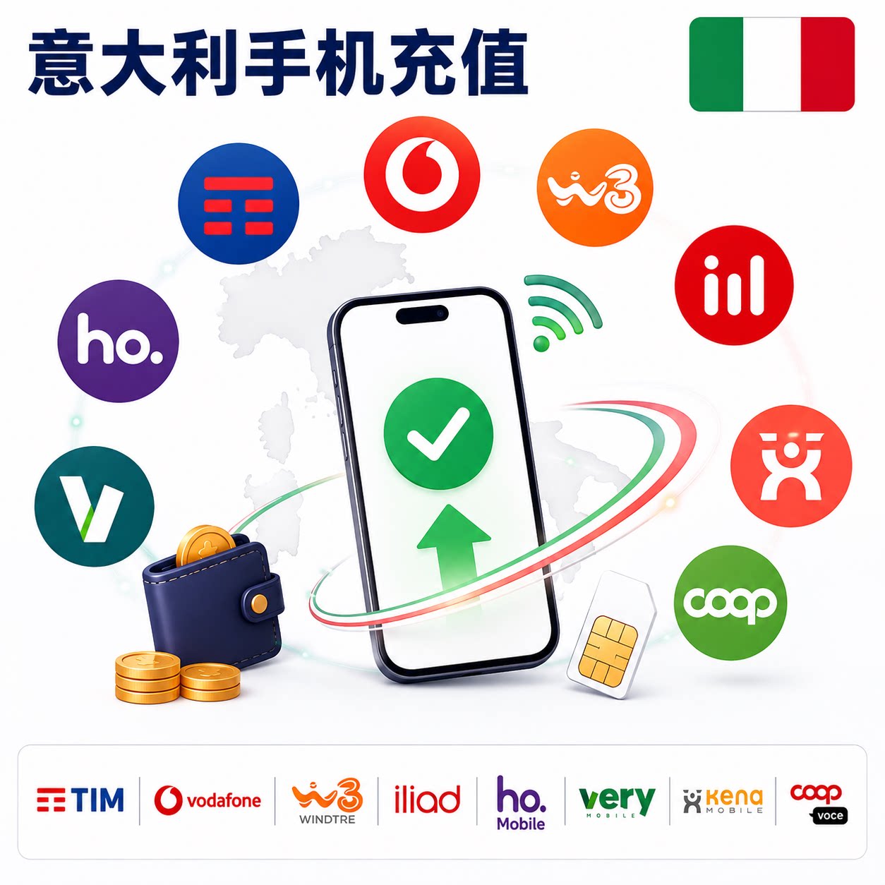 意大利手机充值图片