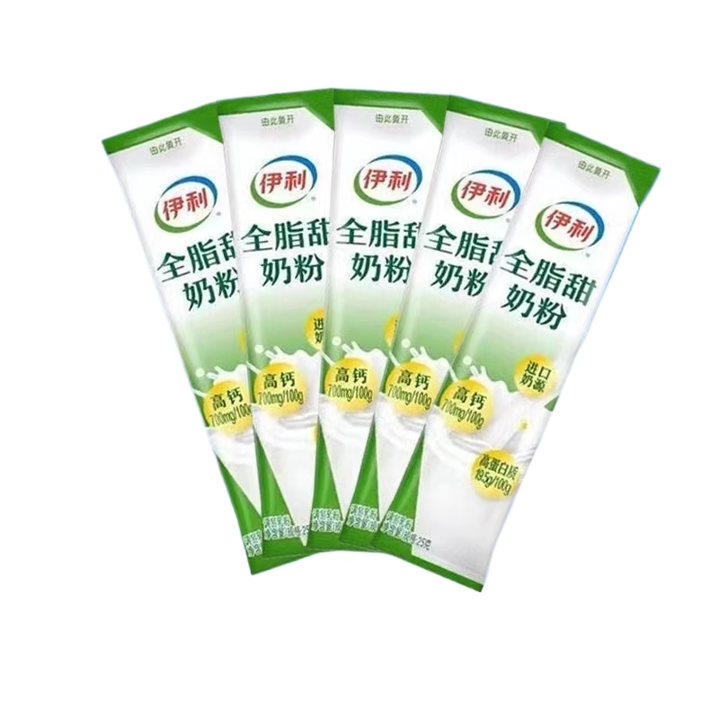 伊利全脂甜奶粉散条装组合装25g全家营养高钙多维健康早餐奶粉